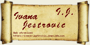 Ivana Jestrović vizit kartica